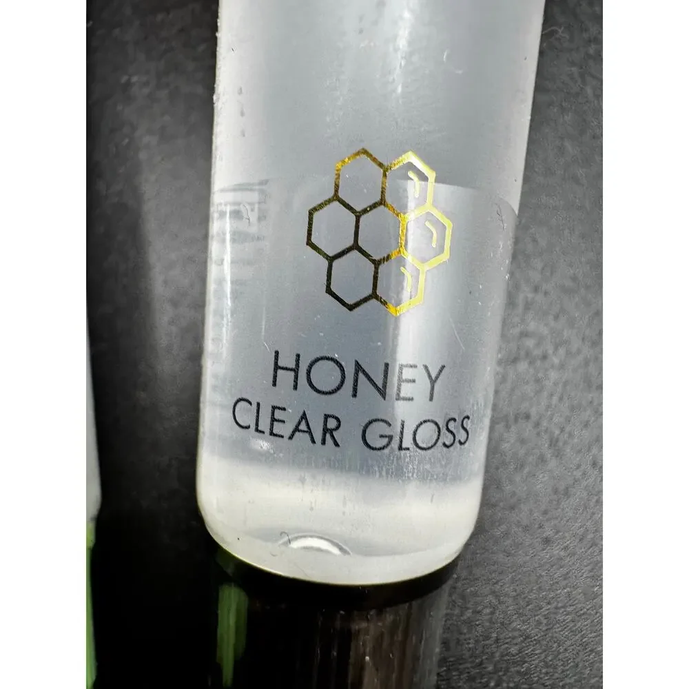 NWT Max Makeup Clear Lip Gloss Set Of 2-Ultra Shine Aloe Flavor & Honey Clear